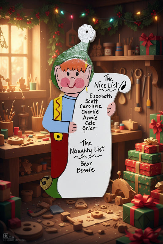 Elf with Naughty or Nice List