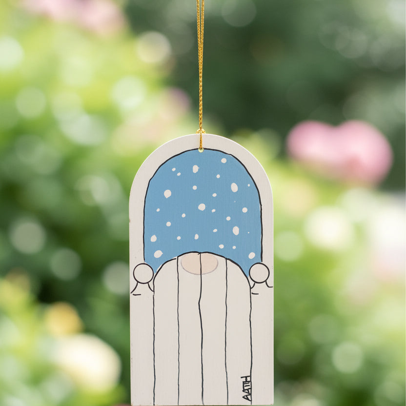 Garden Gate with Bird and Garland